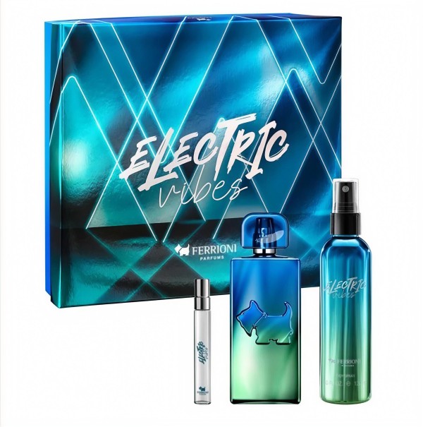 SET PERFUME FERRIONI ELECTRIC VIBES.