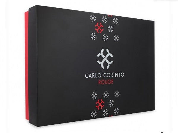 SET PERFUME CARLO CORINTO ROUGE 4 PZS.