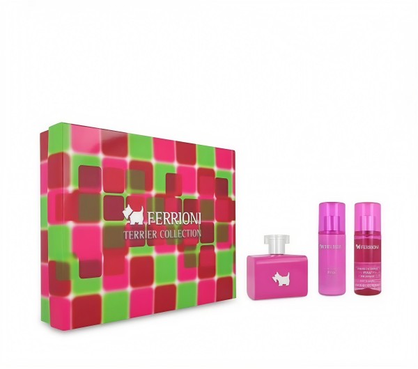 SET FERRIONI PINK TERRIER