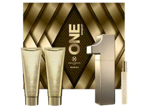 SET PERFUME CARLO CORINTO ONE NIGHT WOMAN.